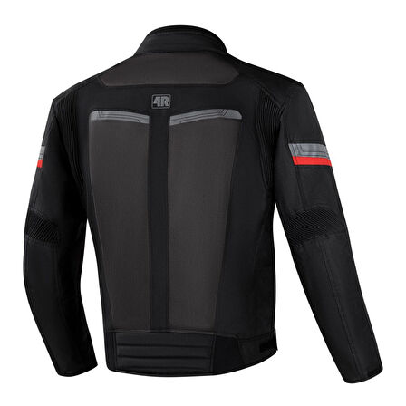 4Riders Valencia Yazlık CE Sertifikalı Korumalı Motosiklet Montu Siyah