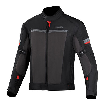 4Riders Valencia Yazlık CE Sertifikalı Korumalı Kadın Motosiklet Montu Siyah