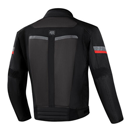 4Riders Valencia Yazlık CE Sertifikalı Korumalı Kadın Motosiklet Montu Siyah