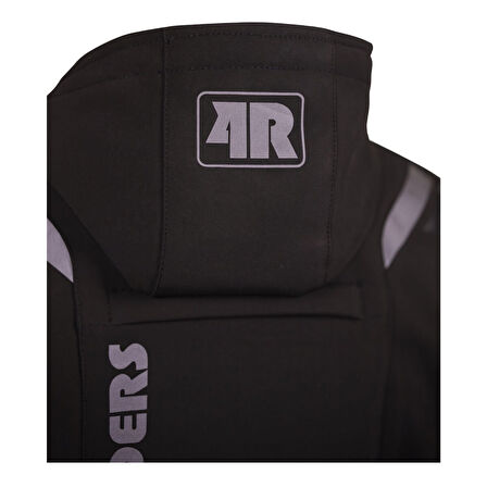4Riders Alice Pro Korumalı Softshell Kadın Motosiklet Montu Siyah