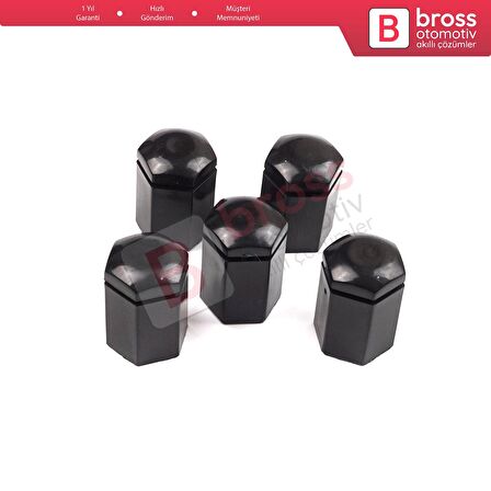 Opel Astra G H Corsa C D E Meriva A B Vectra C Zafira A 13160977 İçin 5 EA Siyah Bijon Kapağı 32 mm