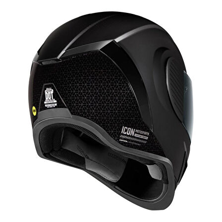 Icon Airform Counterstrike MIPS Kapalı Motosiklet Kaskı Mat Siyah
