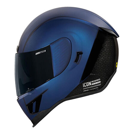 Icon Airform Counterstrike MIPS Kapalı Motosiklet Kaskı Mat Mavi