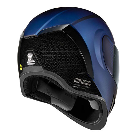 Icon Airform Counterstrike MIPS Kapalı Motosiklet Kaskı Mat Mavi