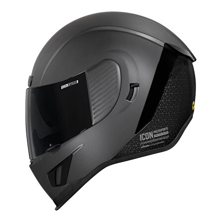 Icon Airform Counterstrike MIPS Kapalı Motosiklet Kaskı Mat Gümüş