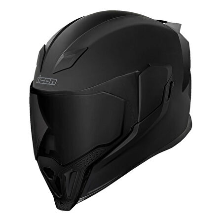Icon Airflite Dark Kapalı Motosiklet Kaskı Mat Siyah
