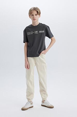 DeFacto Erkek Çocuk Jogger Fit Standart Paça Gabardin Pantolon D7795A825SPER139