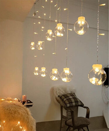Top Perde Dekoratif Led -  3 Metre - Animasyonlu
