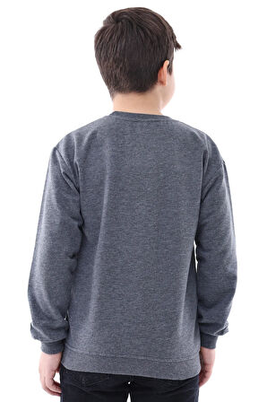 2'li Basic Şardonlu Çocuk Sweatshirt 3-10 Yaş Hardal-Antrasit