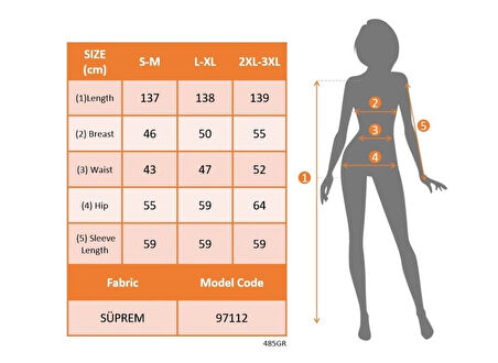 MDB Kadın Uzun Kollu Yuvarlak Yakalı Beli Kuşaklı Desenli Süprem Uzun Elbise