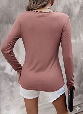 MDB Kadın Uzun Kollu V Yakalı Kaşkorse Bluz