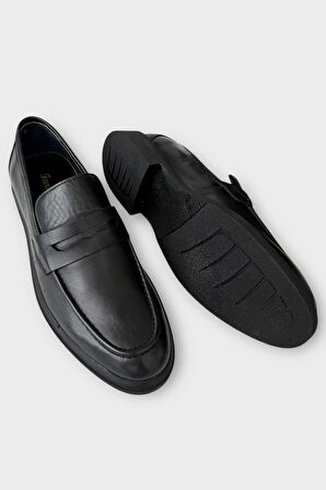 Erkek Hakiki Deri Ayakkabı  SİYAH