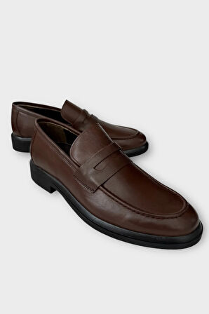 Erkek Hakiki Deri Ayakkabı  KAHVERENGİ