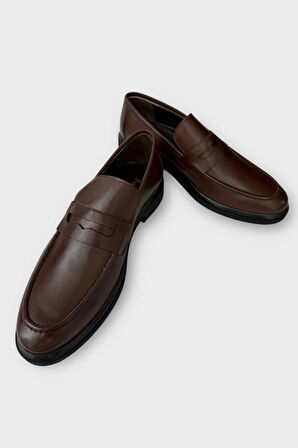 Erkek Hakiki Deri Ayakkabı  KAHVERENGİ