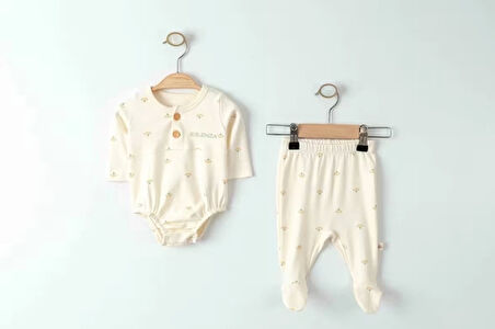 Eslenza Baby Zıbın Takım 0002 Bej