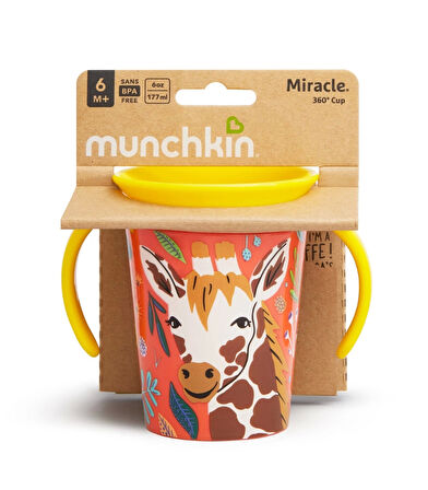 Munchkin Mucize 360° Alıştırma Bardağı 6 Ay+ 177 Ml Zürafa