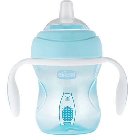 Chicco Yumuşak Uçlu Geçiş Bardağı 4 Ay+ 200 ml Erkek