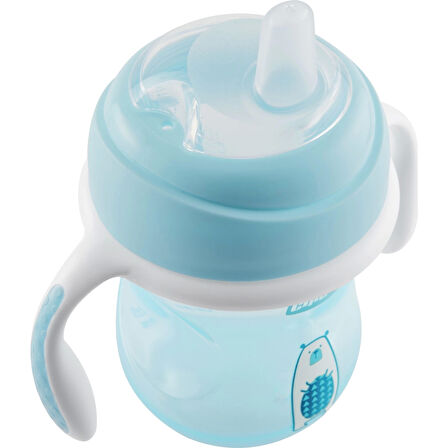 Chicco Yumuşak Uçlu Geçiş Bardağı 4 Ay+ 200 ml Erkek