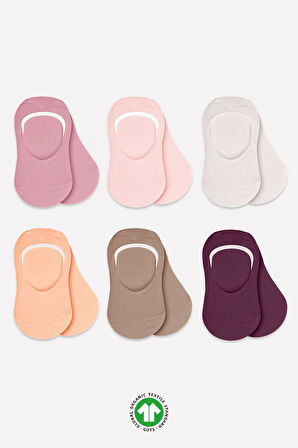 Bistyle Mix Babet Çorap 6'lı Bs30101m Gül Kurusu