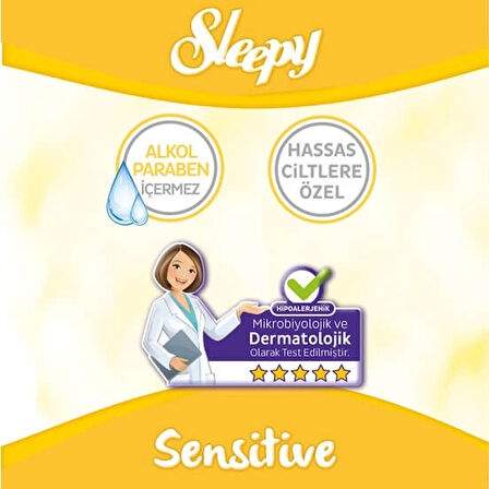 Sleepy Sensitive Islak Havlu Mendil 90 Yaprak 2 adet