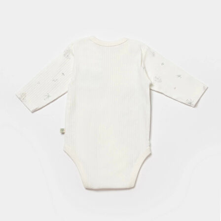Bibaby Biorganic Koala Jungle Uzun Kol Bebek Body 56969 Gri