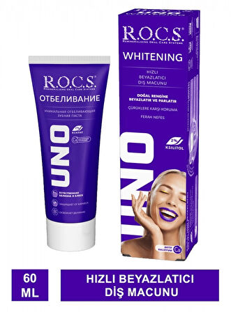 R.O.C.S.Uno Whitening Beyazlatıcı Diş Macunu 60 ml