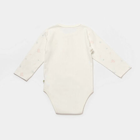 Bibaby Biorganic Koala Jungle Uzun Kol Bebek Body 56973 Pembe