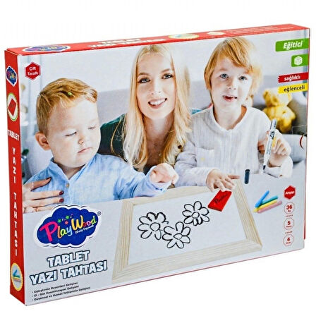 PlayWood Ahşap Tablet Yazı Tahtası 391