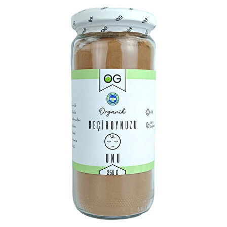 Og Natural Organik Keçiboynuzu Unu 250 Gr