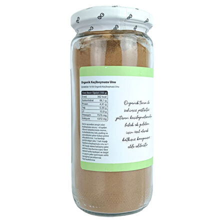 Og Natural Organik Keçiboynuzu Unu 250 Gr