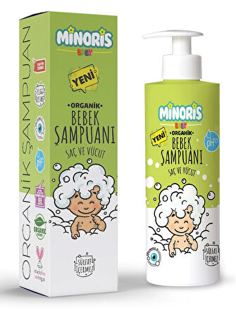 Minoris Baby Organik Bebek Saç ve Vücut Şampuanı 400ml