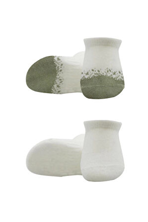 Bistyle 2'li Penye Sneakers Çorap Bs20105 Nil Ekru