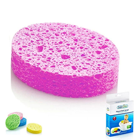 Babyjem Bebek Banyo Süngeri Selülozik 020 Pembe