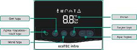 Vaillant ecoTEC İntro 18/24 Kw (16.000 Kcal) Tam Yoğuşmalı Kombi