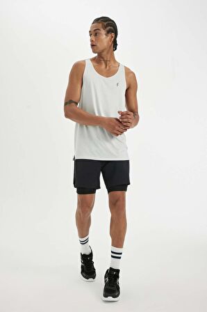 DeFactoFit Standart Fit Bisiklet Yaka Ağır Kumaş Sporcu Atlet B5156AX24SPGR91