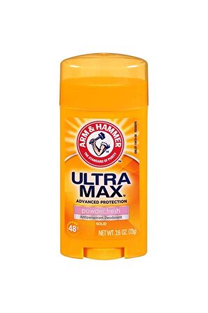 Arm & Hammer Ultra Max Powder Fresh Antiperspirant Ter Önleyici Leke Yapmayan Stick Deodorant 73 gr