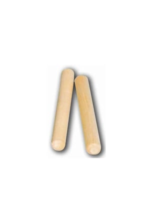 Ahşap Naturel Ritim Çubuğu Okul Öncesi Perkusyon Müzik Aleti 1 Çift 20 Cm
