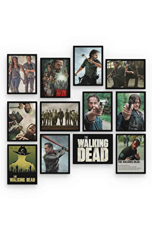 The Walking Dead 12 Parça Mdf (ahşap) Tablo Ofis Boyu 