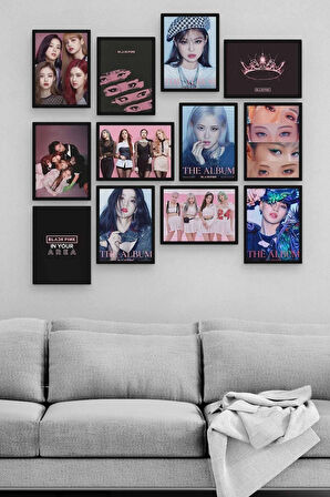 Blackpink 12 Parça Ahşap Mdf Tablo Zlltb362