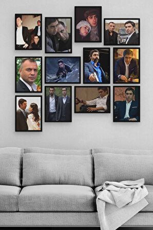 Polat Alemdar 12 Parça Ahşap Mdf Tablo Zlltb335