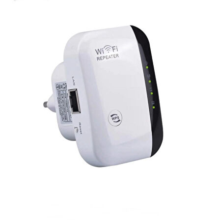 WiFi Sinyal Güçlendirici 300 Mbps Kablosuz Genişletici -2.4G Wi-Fi Ethernet Portlu-MİNİ REPEATER