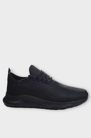 Unisex Yazlık Triko Spor Ayakkabı SİYAH