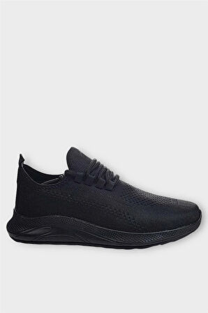 Unisex Yazlık Triko Spor Ayakkabı SİYAH