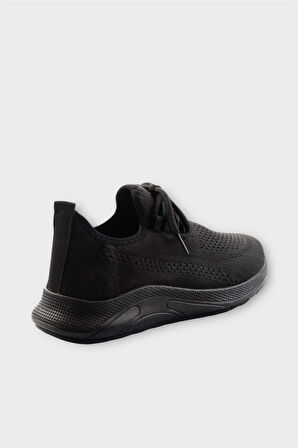 Unisex Yazlık Triko Spor Ayakkabı SİYAH