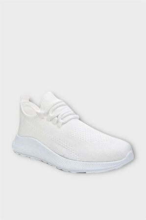 Unisex Yazlık Triko Spor Ayakkabı BEYAZ