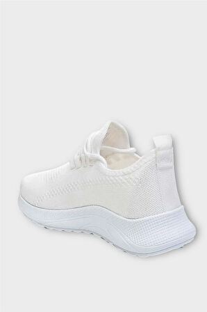 Unisex Yazlık Triko Spor Ayakkabı BEYAZ