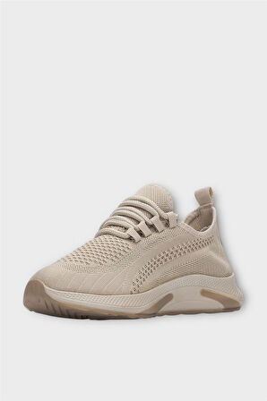 Unisex Yazlık Triko Spor Ayakkabı BEJ