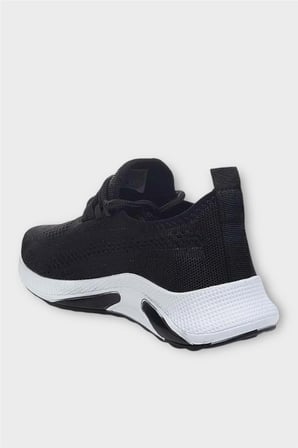 Unisex Yazlık Triko Spor Ayakkabı SİYAH - BEYAZ