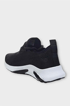 Unisex Yazlık Triko Spor Ayakkabı SİYAH - BEYAZ