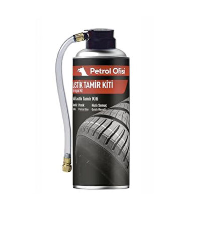 Petrol Ofisi Lastik Tamir Kiti, Pratik Kullanım, Hızlı Sonuç, 450 ml